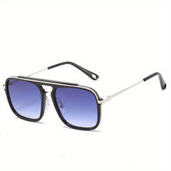 Men's Square Frame Vintage Toad Sunglasses Casual Sun Glasses