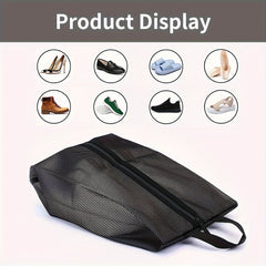 Waterproof Portable Shoe Storage Bag with Handle Zipper