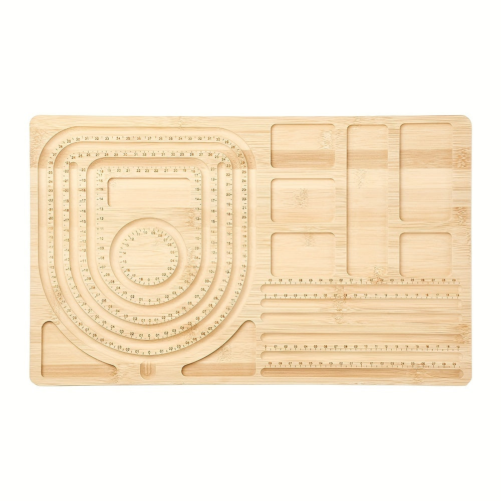 Wooden Hand String Plate DIY Beading Aids for Jewelry Making