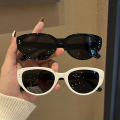 Cat Eye Sunglasses Retro Rivet UV400 Sun Shades