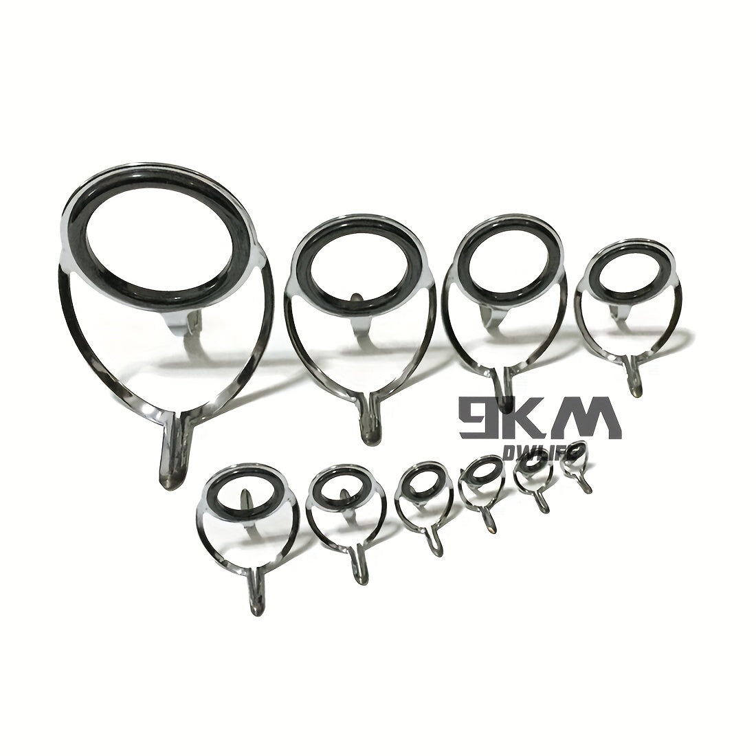 9Pcs 4mm 28mm Stainless Steel Rod Repair Kit for Fishing Rod Building