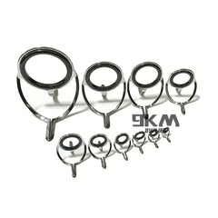 9Pcs 4mm 28mm Stainless Steel Rod Repair Kit for Fishing Rod Building