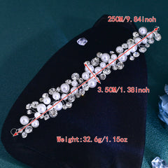 Pearl & Rhinestone Bridal Headband for Weddings