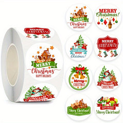 500 Christmas Stickers: Joyful Festive Decorations