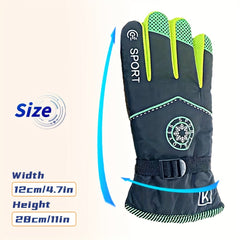 Full Finger Thermal Ski Gloves Touch Screen Anti Slip Soft Winter Gloves