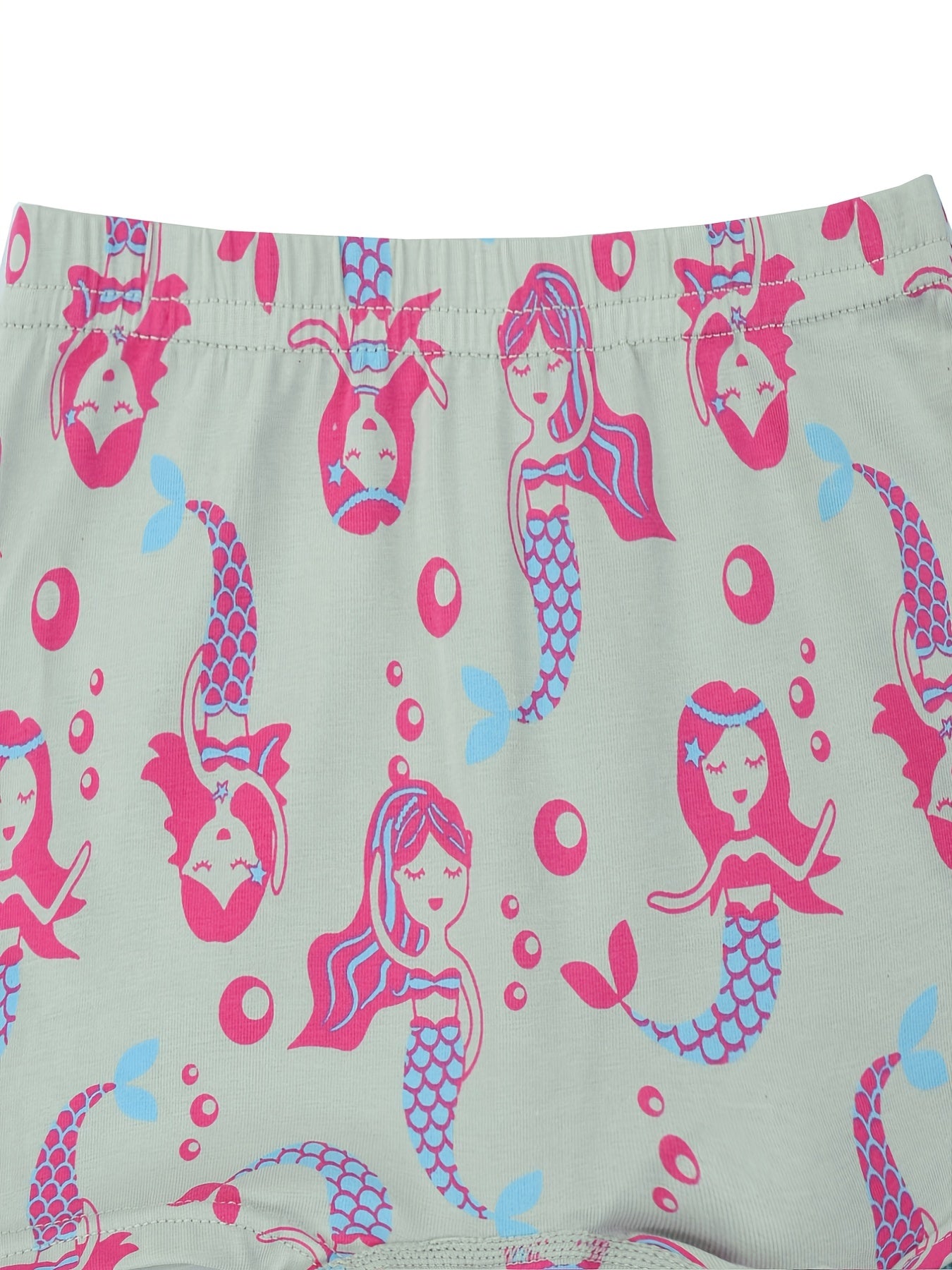 5 Pairs Girls Underwear Cartoon Pattern Boxer Briefs