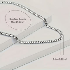 Cuban Chain Link Necklace for Boyfriend Gift Boxed