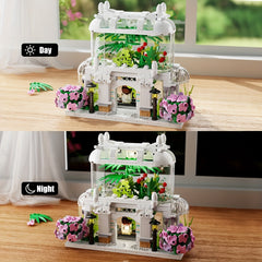 597pcs Flower Shop Building Set City Street Scene Toy