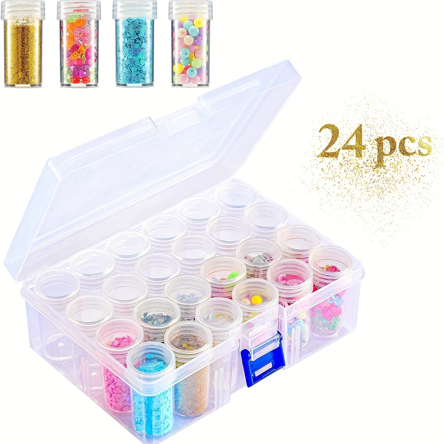 Small Storage Bottle With Plastic Box DIY Diamond Painting Acc