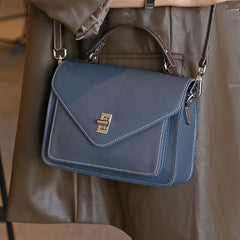 Convertible Shoulder Bag for Women Detachable Strap Turn Lock Closure
