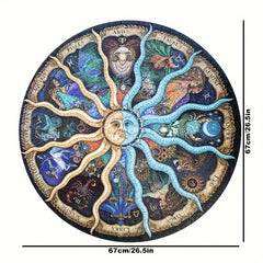 1000pcs Zodiac Astrology Jigsaw Puzzle Matte Finish Space Themed Paper Craft