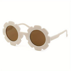 Sunflower Round Frame Sunglasses UV Protection for Kids