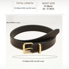 Skinny Buckle Belt Leather PU Casual Weekend Commute