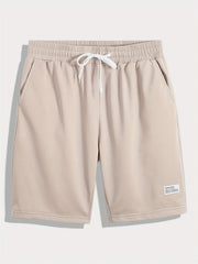 Men's Stretch Drawstring Knit Shorts for Summer