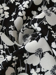 Casual Blouse Women's Plus Allover Floral Print V Neck T