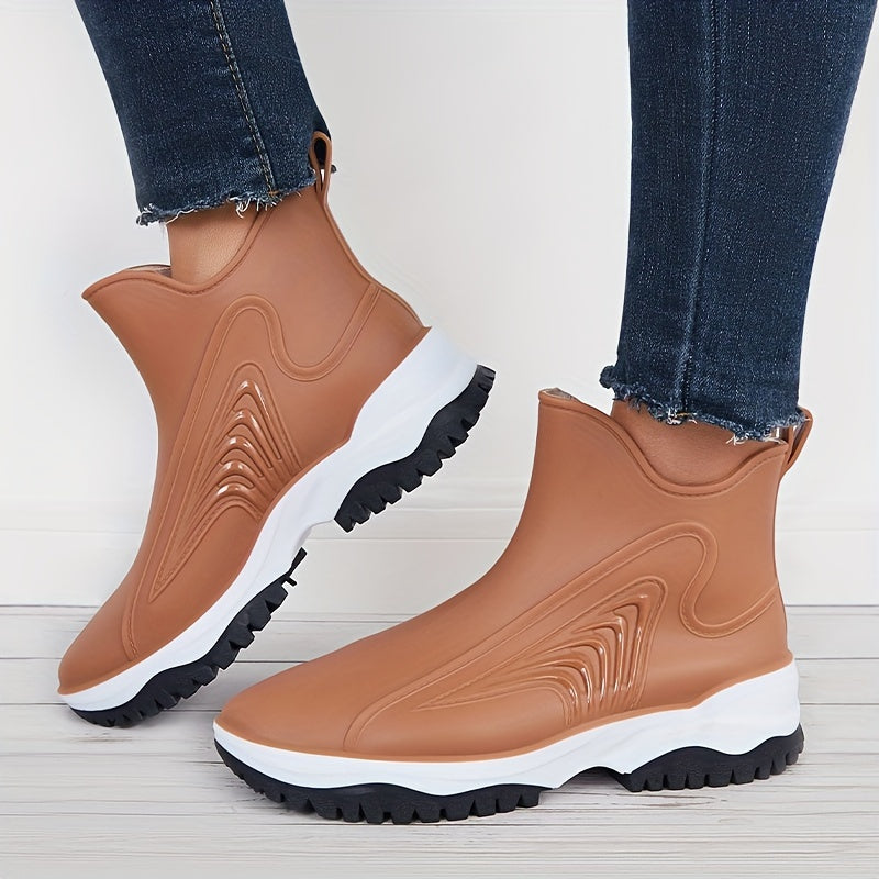 Women's Waterproof Rain Boots - Anti Slip Outdoor Short Boots