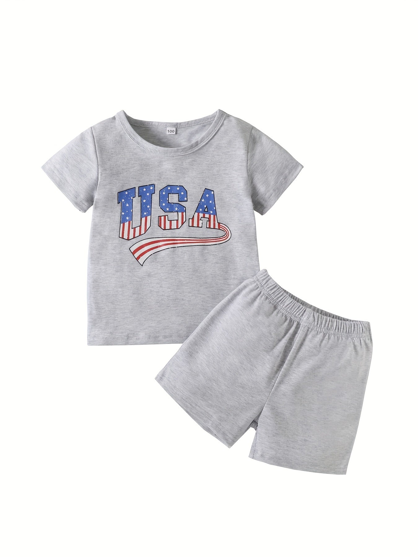 2pcs Baby Boys T-shirt & Shorts Set for Summer
