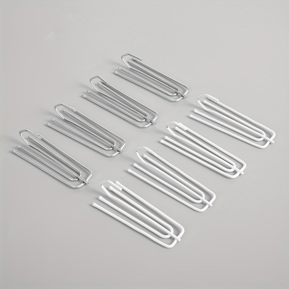 15pcs Metal Pinch Pleat Hooks Curtain Cloth Ring Pleater Tape Hooks