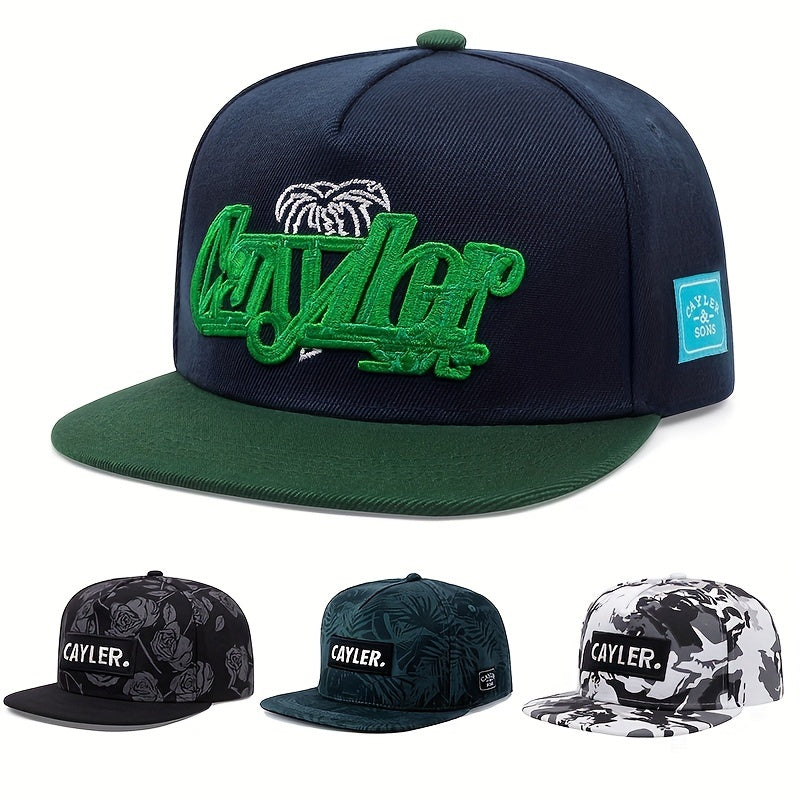 Men's Hip Hop Flat Brim Snapback Hat