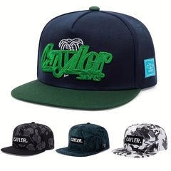 Men's Hip Hop Flat Brim Snapback Hat