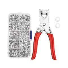 100 Colorful Metal Sewing Buttons Press Studs Snap Fasteners with Pliers Kit