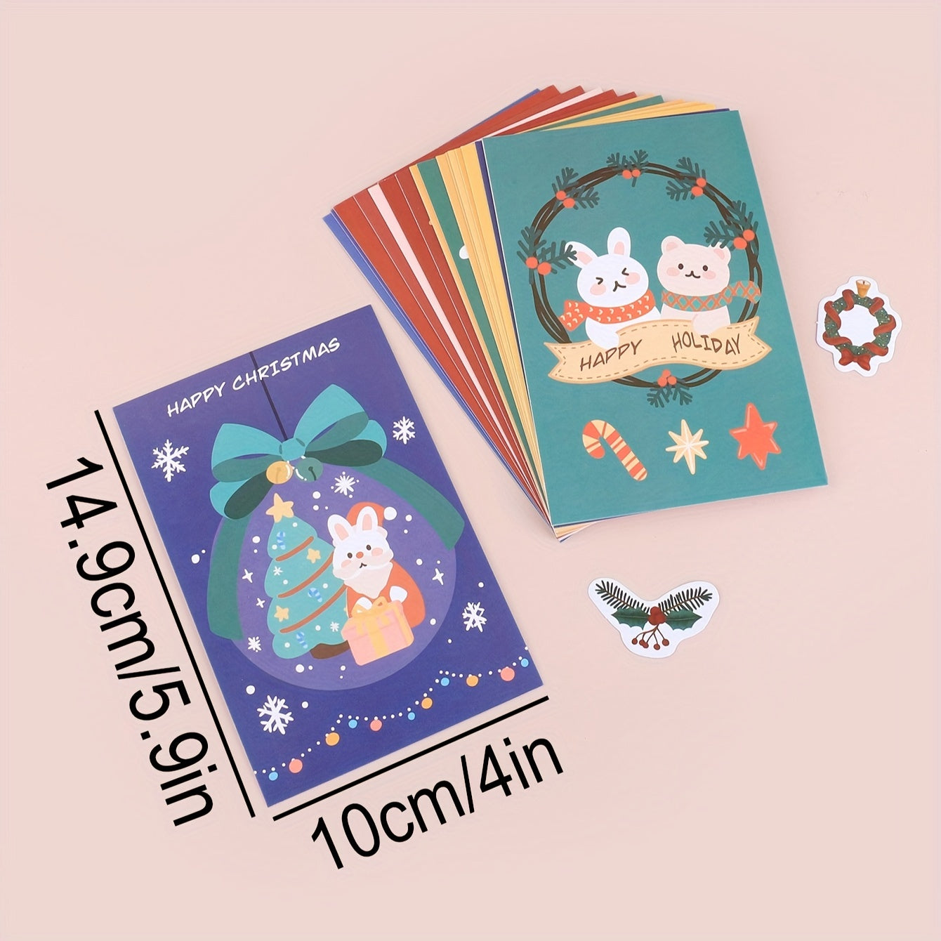 30 Christmas Decoration Cards for Friends and Relatives