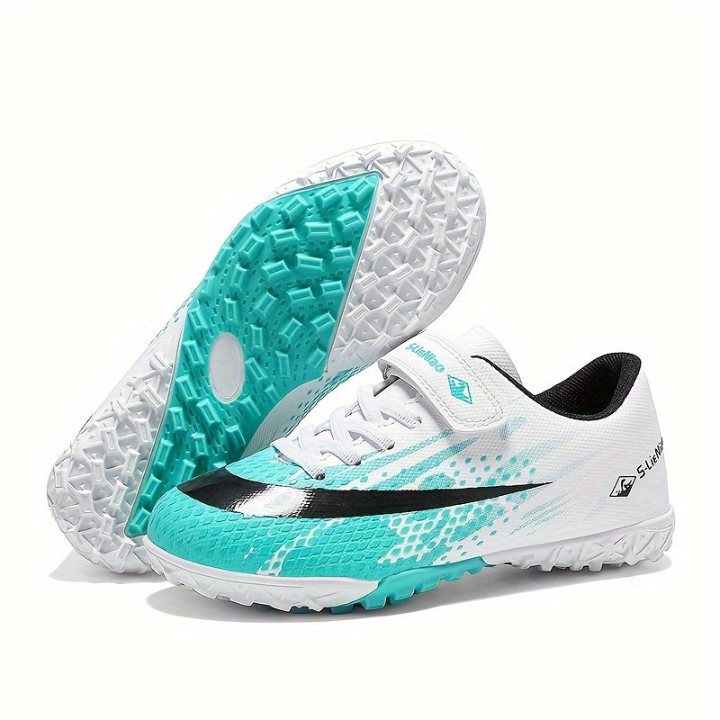 Boy's Turf Football Boots Anti-Skid Breathable Soccer Cleats