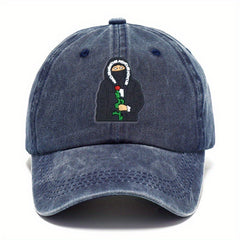 Fashionable Cartoon Embroidery Sunscreen Baseball Cap for Cycling Running