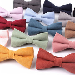 Macaron Solid Men's Bow Tie for Shirt