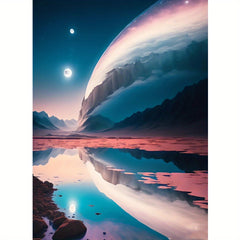 Mountain & River Landscape 5D DIY Rhinestone Painting Kit