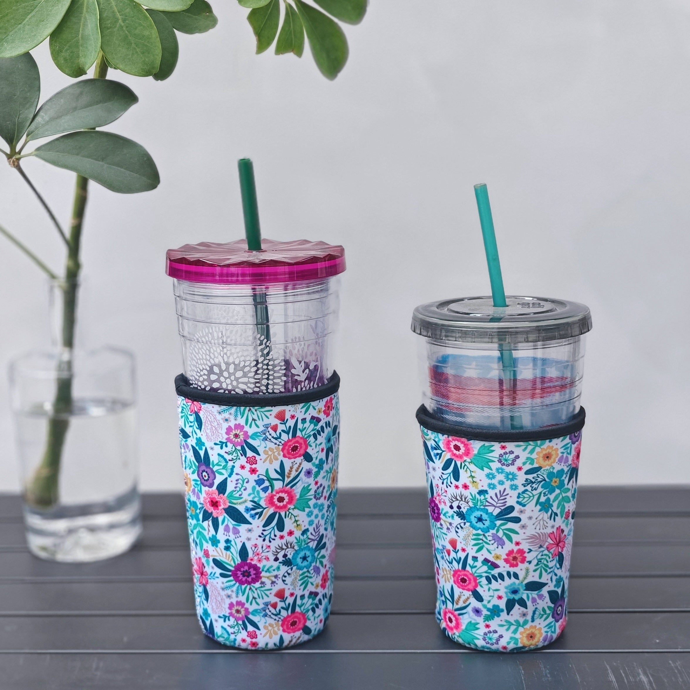Leopard Printed Neoprene Coffee Cup Sleeve for 22-32oz Cup