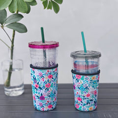 Leopard Printed Neoprene Coffee Cup Sleeve for 22-32oz Cup