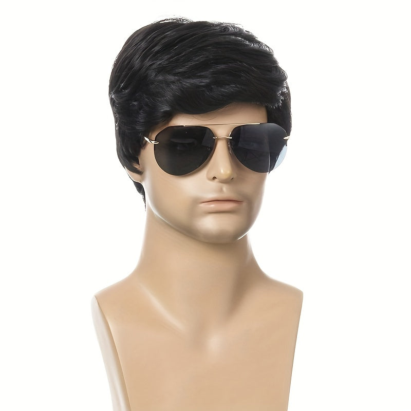 Short Hair Men's Daily Wig Dress Up Wig for Parties