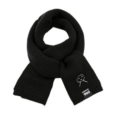 Cartoon Embroidered Knitted Hat Scarf Set