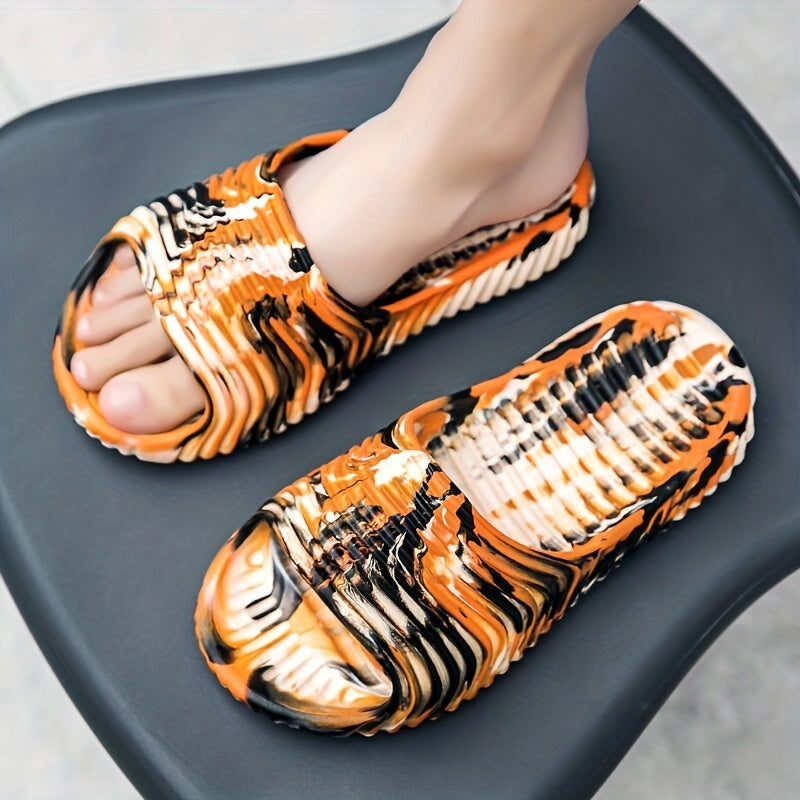 Men's Camo Non Slip Slides Lightweight Quick Dry Slippers