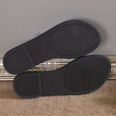 Women's Open Toe Slip On Slide Sandals Casual Flat Shoes