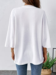 Casual 3/4 Sleeve Open Front Cardigan for Women
