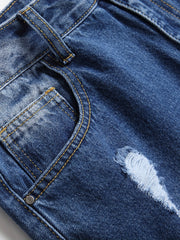 Men's Distressed Street Style Denim Jeans