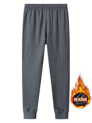 Men's Zip Pocket Thermal Pants for Autumn/Winter