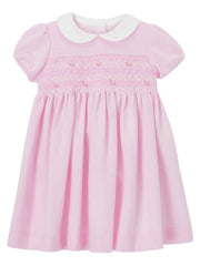 Pink Flower Girls Dress Doll Collar Formal Party Wedding Dress