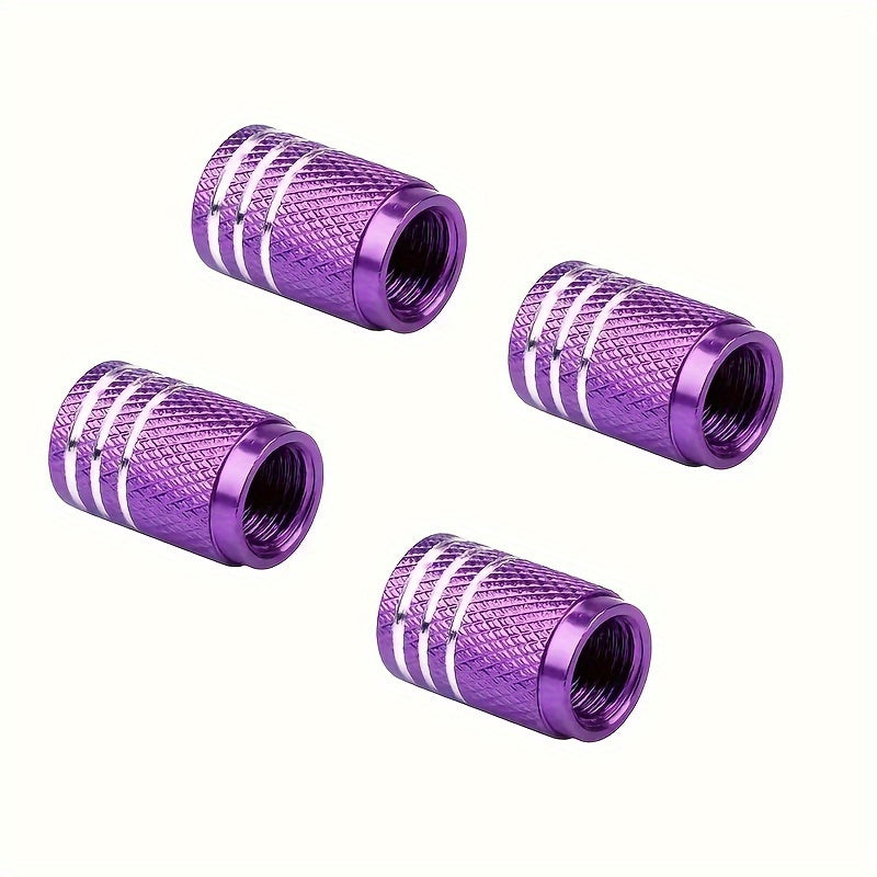 4pcs Colorful American Valve Cap Tire Dust Cap