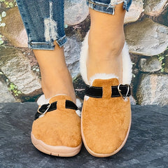 Women's Snow Boots Warm Slippers Love Decoration