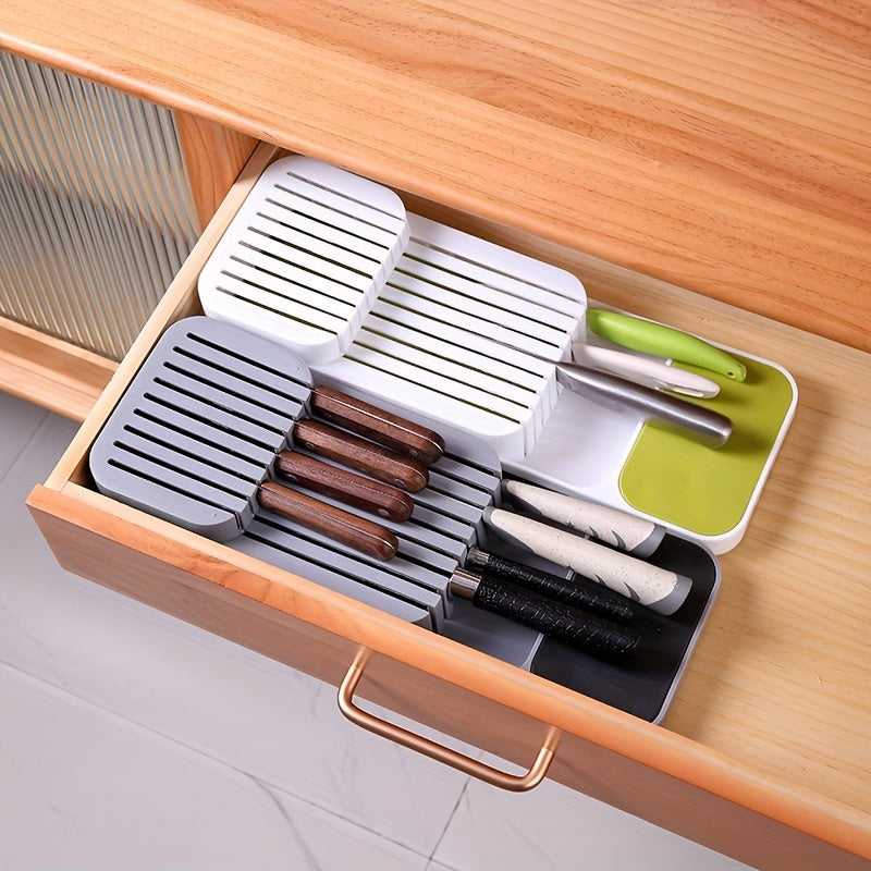 Knife Block Holder Drawer Storage Box Organizer Insert