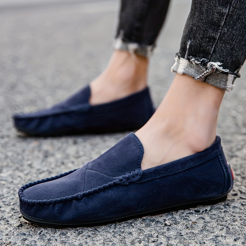 Men's Customizable Faux Leather Loafer Shoes Lightweight Non Slip Driving Shoes