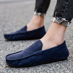 Men's Customizable Faux Leather Loafer Shoes Lightweight Non Slip Driving Shoes
