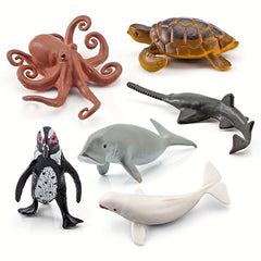 Ocean Life Model Set - Whales and Octopus Desktop Decorations