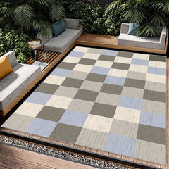 Checkered Non Slip Carpet Large Machine Washable for Daily Use
