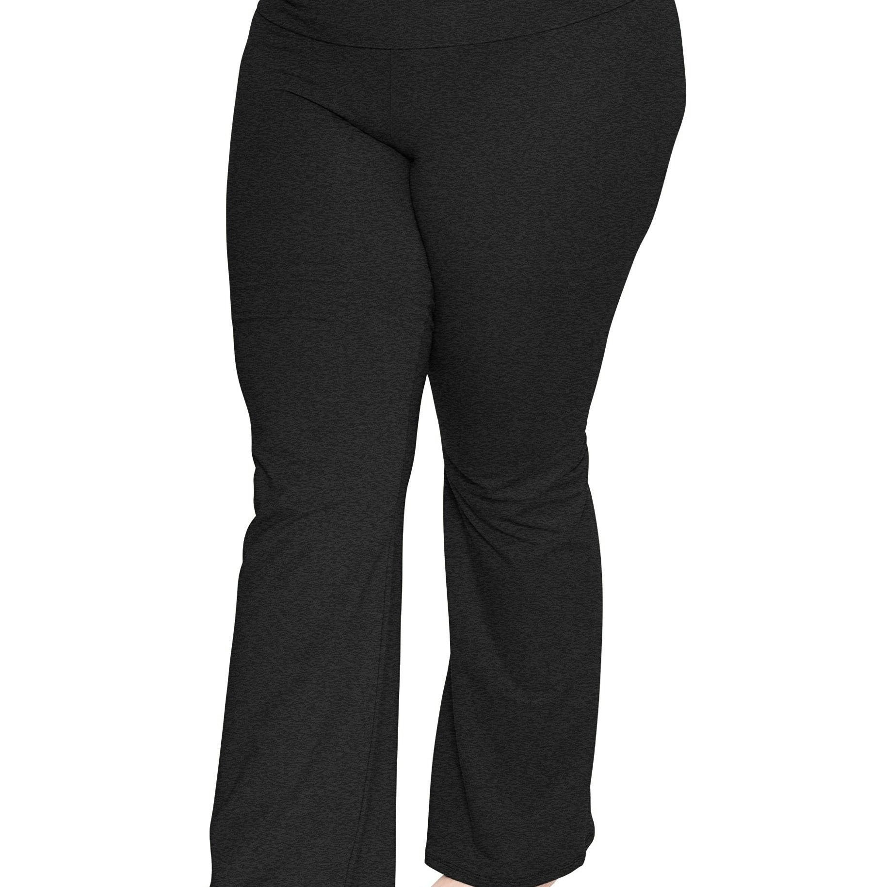 Wide Leg Stretchy Pants with Wide Waist Band