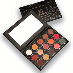 15 Colors Eyeshadow Palette Smokey Makeup Shimmer Matte Glitter Finish