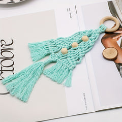 3pcs Christmas Tree Knit DIY Kit Home Decor Craft Rope Woven